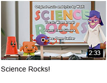 Science Rocks features live music & animated images to stimulate kids' interest in science